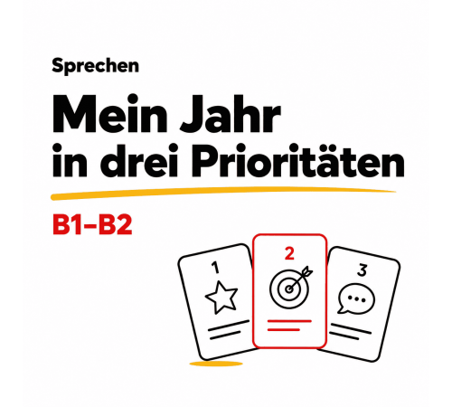 Mein Jahr in drei Prioritäten – Sprechen B1–B2