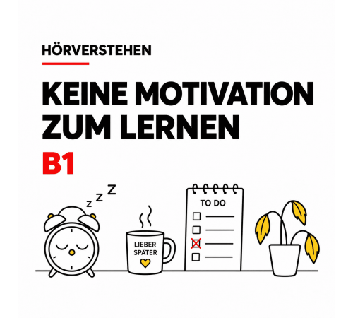 Keine Motivation zum Lernen — аудирование B1