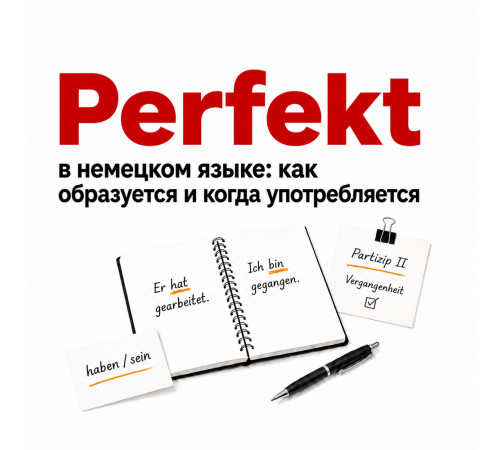 Perfekt в немецком языке: как образуется и когда употребляется