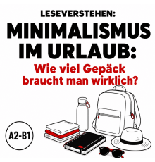 Leseverstehen Deutsch A2–B1: Minimalismus im Urlaub 