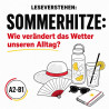 Leseverstehen Deutsch A2–B1: Sommerhitze