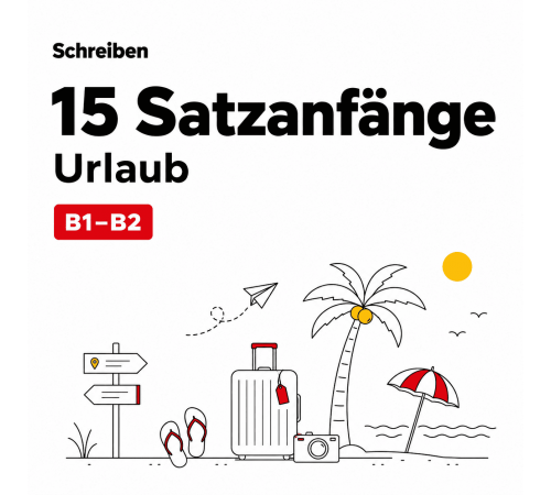 15 Satzanfänge: Urlaub B1-B2